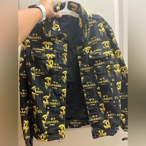 gender neutral chanel jean jacket.